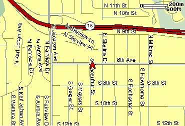 Map of Eddie's Catering location