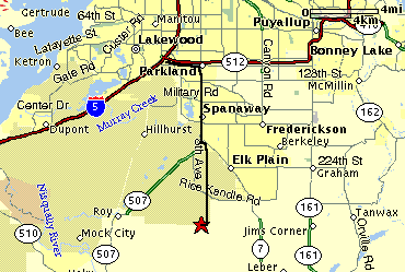 Direction Map to Oakwood Arena